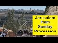 Jerusalem Palm Sunday Procession, Full Tour: Jesus Christ's triumphal entry into Jerusalem.