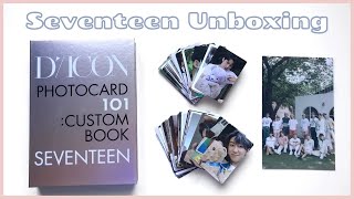 ⭐ Seventeen DICON 101 photocards Custom Book Unboxing