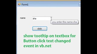 How to show tooltip over textbox on button click text changed event in vb.net
