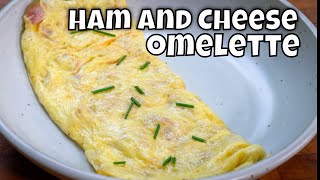 Easy Ham and Cheese Omelette on the Blackstone Griddle