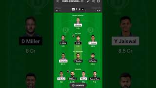RR VS GT BEST TEAM OF TODAY 🏆 #VIRAL #YOUTUBESHORTS DREAM 11