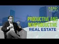 What is the difference between productive and nonproductive real estate?