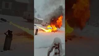 Flamethrower Snow Removal 🔥❄️