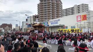 平成30年（2018） 東岸和田だんじり祭 土生町 試験曳き