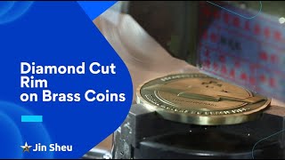 Diamond Cut on Brass Coins | Custom Challenge Coins | Challenge Coin Maker