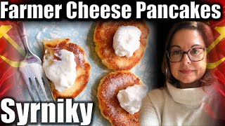 Ukrainian Syrniki Recipe. Easy To Make Delicious Farmer Cheese Pancakes #cooking