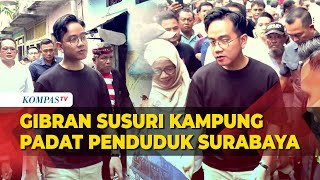 Momen Gibran Susuri Kampung Padat Penduduk di Simokerto Surabaya