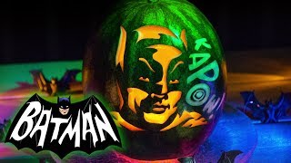 Adam West Batman Pumpkin Pattern by ZombiePumpkins.com