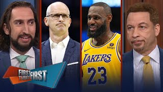 Dan Hurley declines Lakers 6-yr, $70M offer & will return to CBB, UConn | NBA | FIRST THINGS FIRST