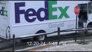 FedEx delivery driver still driving like an idiot...