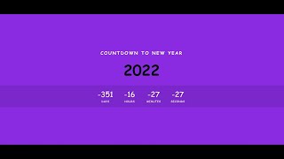 New Year Countdown | Countdown to 2023 Using HTML, CSS & Javascript | New Design