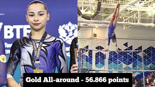 Anna Kalmykova 🇷🇺 - HUGE 14,800 Bars -  All-around Gold 🥇- Voronin Cup 2024