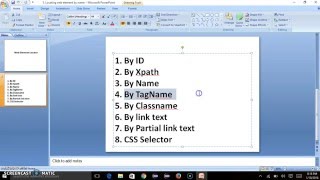 Selenium WebDriver - Locating web elements by tagname