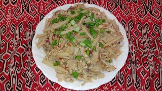 Resepi Rebung Tumis Pedas / Spicy Bamboo Shoot Stir fry