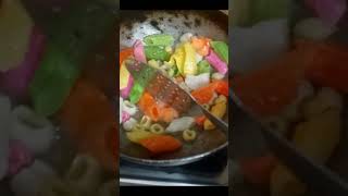 Colourful finger fryums recipe ll #fryums #yt shorts