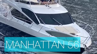 BEAM OF LIGHT | 56ft Sunseeker Manhattan Flybridge Yacht | Miami River