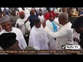 grand arrival h.e john mahama receives a warm welcome at the national muslim prayers u0026 thanksgiving