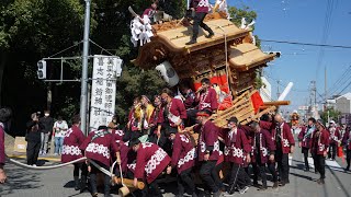 令和4年 櫻井町 宮入 御旅所 でんでん 美具久留御魂神社秋祭り だんじり祭