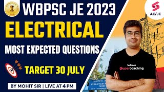 WBPSC JE Electrical Classes 2023 | Electrical | WBPSC JE Previous Year Question Paper | Mohit Sir