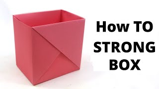 origami : How to make a strong box from paper | Origami Box Folding | DIY - Do it Yourself Origami