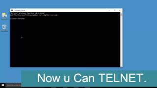 Install and Enable Telnet in Windows 10,8.1 – Use The Telnet Client Utility
