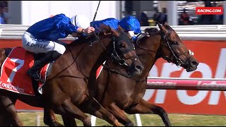 Benbatl by Dubawi wins the G1 Caulfield Stakes at Caulfield