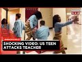 US Viral Video: High School Student Pepper Sprays Teacher Twice For Taking Her Phone | US News