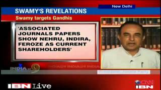 Dr Subramanian Swamy talks with Rajdeep Sardesai about Gandhi family frauds exposed on Nov 1, 2012