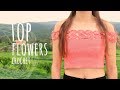 Tutorial Easy Summer Crochet Top with Flowers - All Sizes - Lanas y Ovillos English Channel