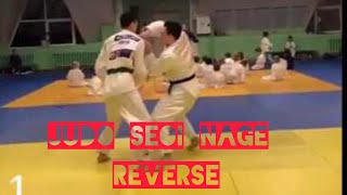 Judo seoi nage reverse