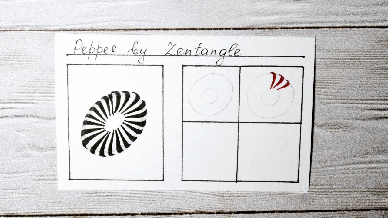 Pepper By Zentangle Youtube