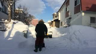 駐車場の除雪タイムラプス2021