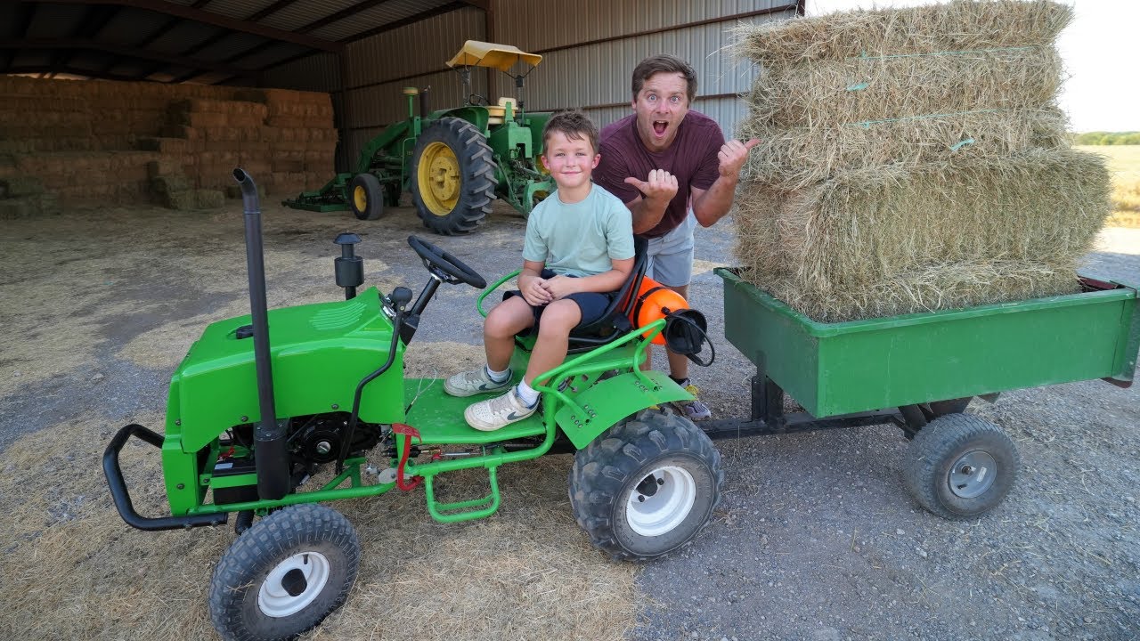 Hudson Finds A New Kids Tractor Tractors For Kids Youtube