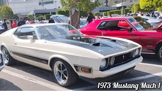 Tercia de Mustang Mach 1- 1973, Mustang 1969, VW Sedan 1964, Mustang California 1968, y muchos más.