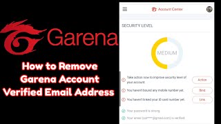 How to Remove Change Garena Account Verified Email Addres Mobile Number Pano Tanggalin Garena Email