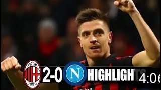 Milan vs Napoli 2-0 All goals and Highlights 2019 | Copa Italia |