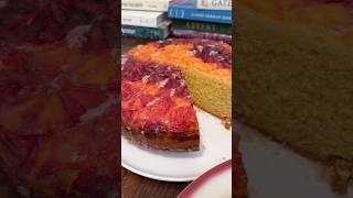 Blood Orange, Semolina and Almond Upside-Down Cake #shorts #bloodorange #grandmarnier #polenta