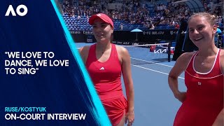 Ruse/Kostyuk On-Court Interview | Australian Open 2025 Third Round