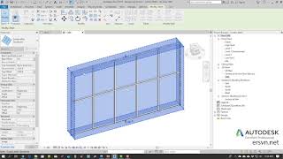 Hướng dẫn sử dụng Revit Architecture 2019 | Bài 57: Tìm hiểu về tường hệ vách (curtain wall)