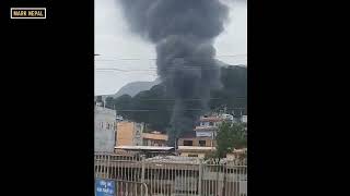 Just in: Huge Aaglagi near Shoe factory at Bypass-Balaju, Kathmandu (Subscribe for full video)