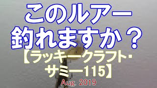 このルアー釣れますか？　【ラッキークラフト・サミー115】　Aug. 2019