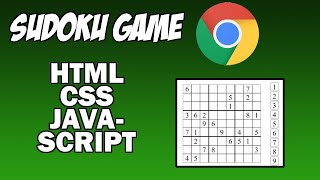 Ep. 1 - Building the Structure | Sudoku Game Tutorial using HTML, CSS, and JavaScript
