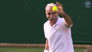 MUST WATCH! Mansour Bahrami wins first singles match at Wimbledon | Wimbledon 2023