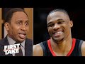 Russell Westbrook will sacrifice points to create shots for James Harden - Stephen A. | First Take