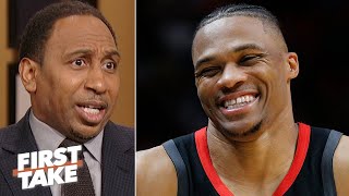 Russell Westbrook will sacrifice points to create shots for James Harden - Stephen A. | First Take