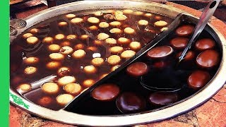 Sweet Chinese traditional gruel / Cacao mixed with Jelly - Vietnam Cheap Street Food