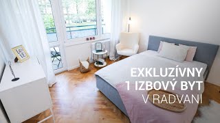 Exkluzívny 1 izbový byt s 2 lodžiami je na predaj v Radvani