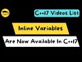 Inline Variable In C++17