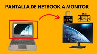 Como CONVERTIR de PANTALLA DE LAPTOP a MONITOR HDMI