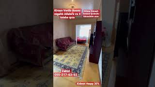 Kirayə Verilir Köhnə Günəşli 10/9 1in 2 yə peredelka Ailəyə Verilir 400 Azn Zahid 099-925-99-99